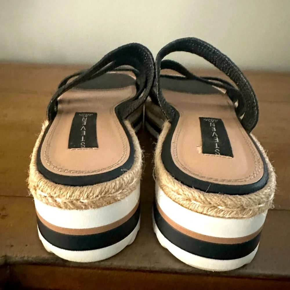 Steven by Steve Madden Linz Triple Strap Platform Sandals, Size 8.5